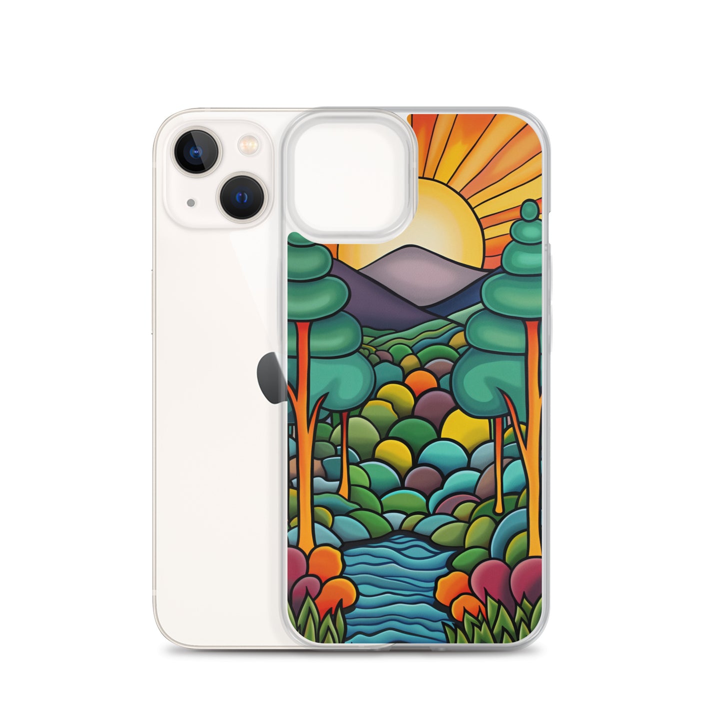 iPhone Case Arkley Sunrise over Mountains and Forest