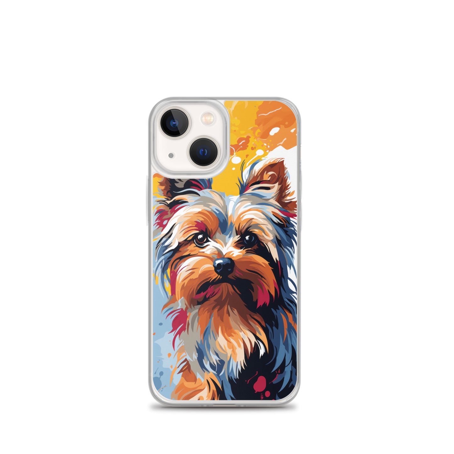 iPhone Case Painted Yorkshire Terrier Yellow
