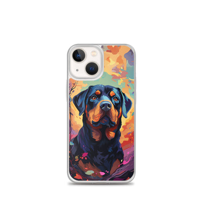 iPhone Case Painted Rottweiler