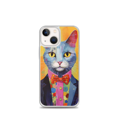 Fancy Colorful Kitty Cat iPhone Case