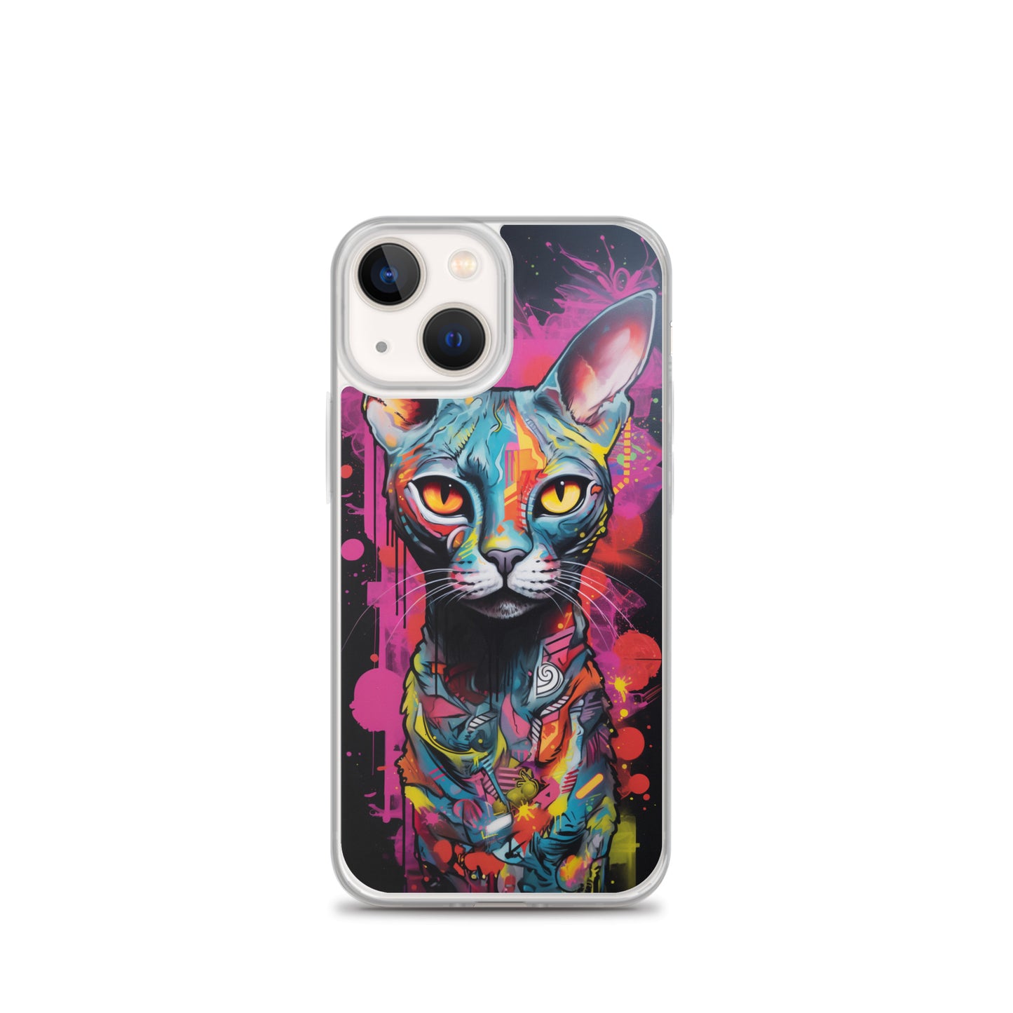 Graffiti Sphynx Cat #2 iPhone Case