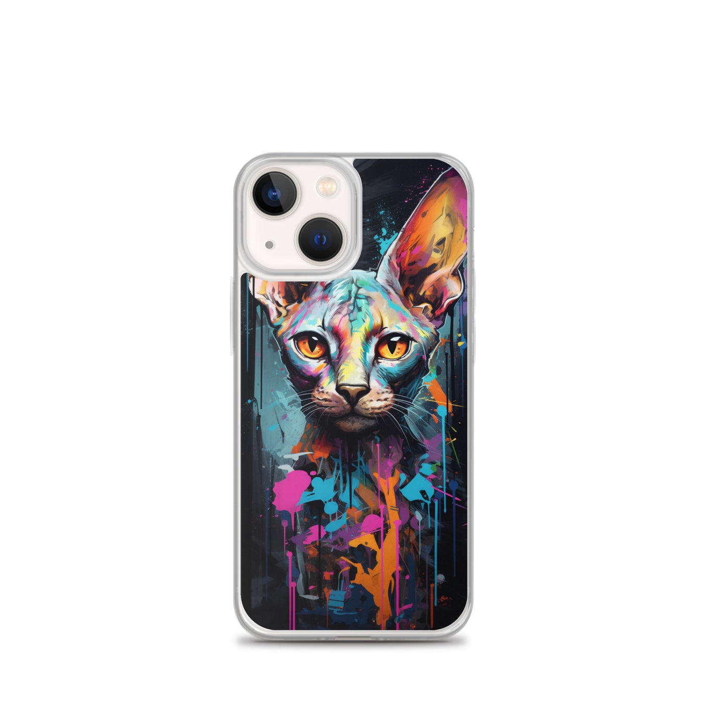 Graffiti Sphynx Cat iPhone Case