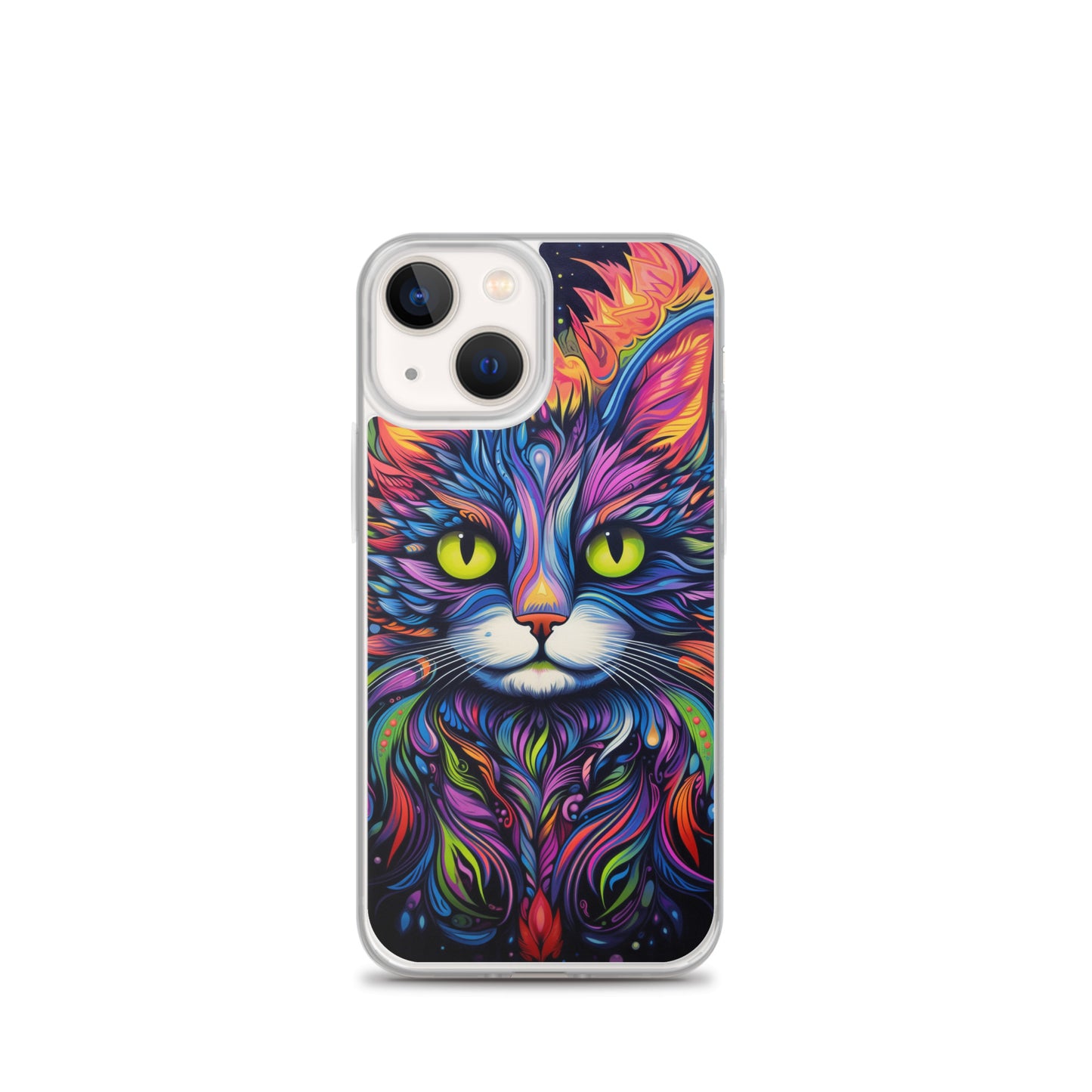 Psychedelic Cat iPhone Case