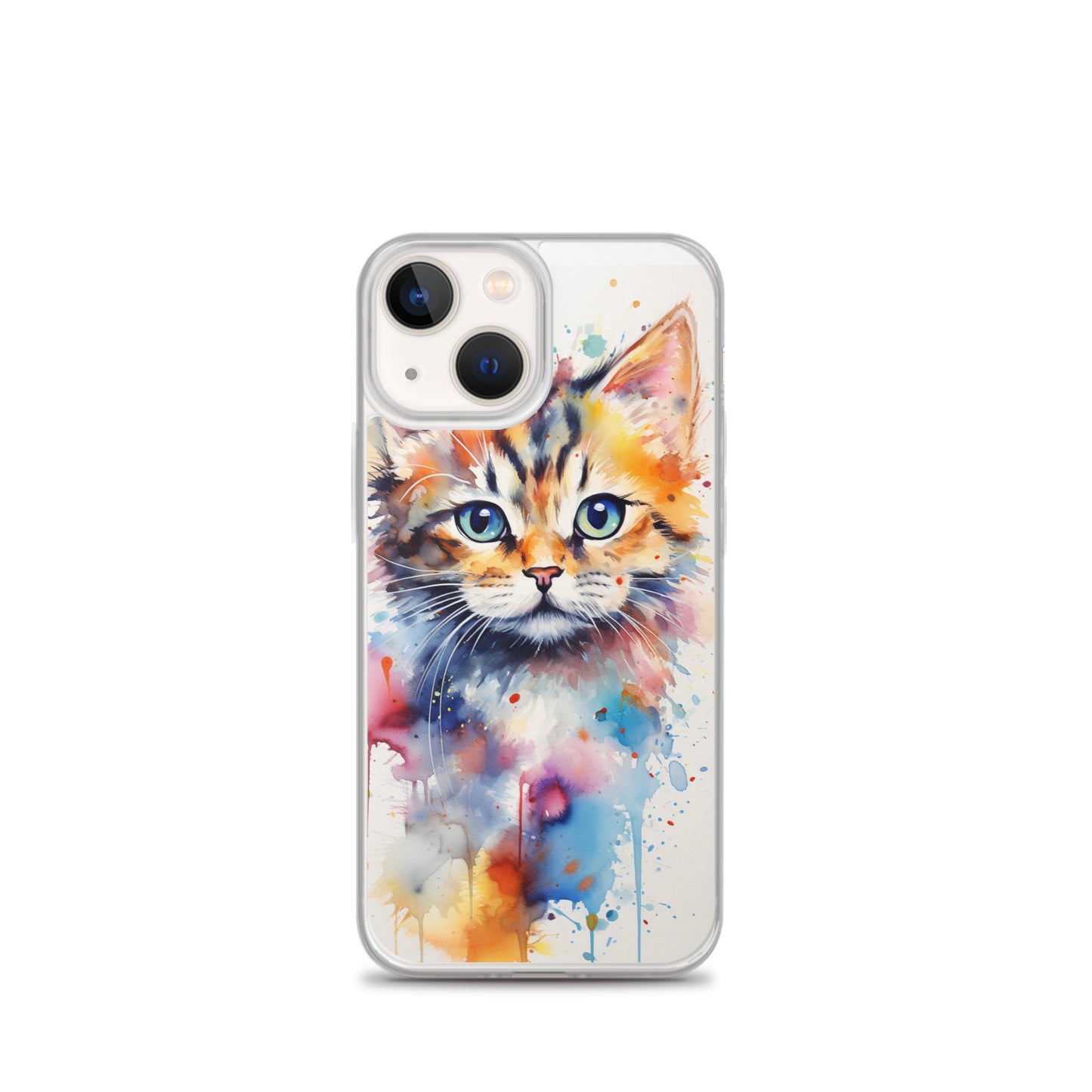 Watercolor Kitty Cat iPhone Case