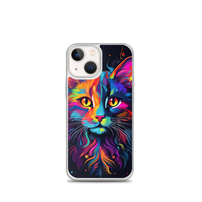 Day Glo Cat iPhone Case