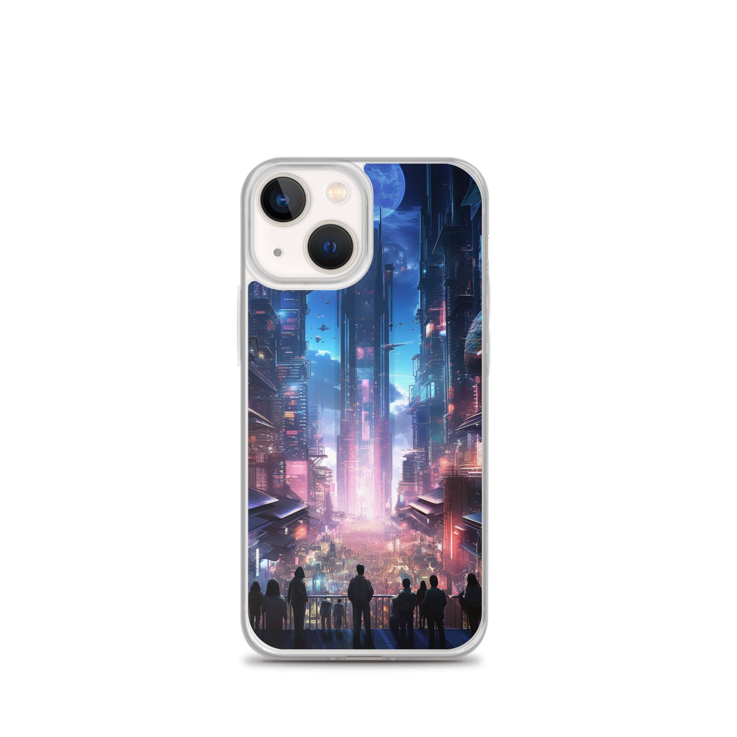 Cyberpunk Cityscape iPhone Case