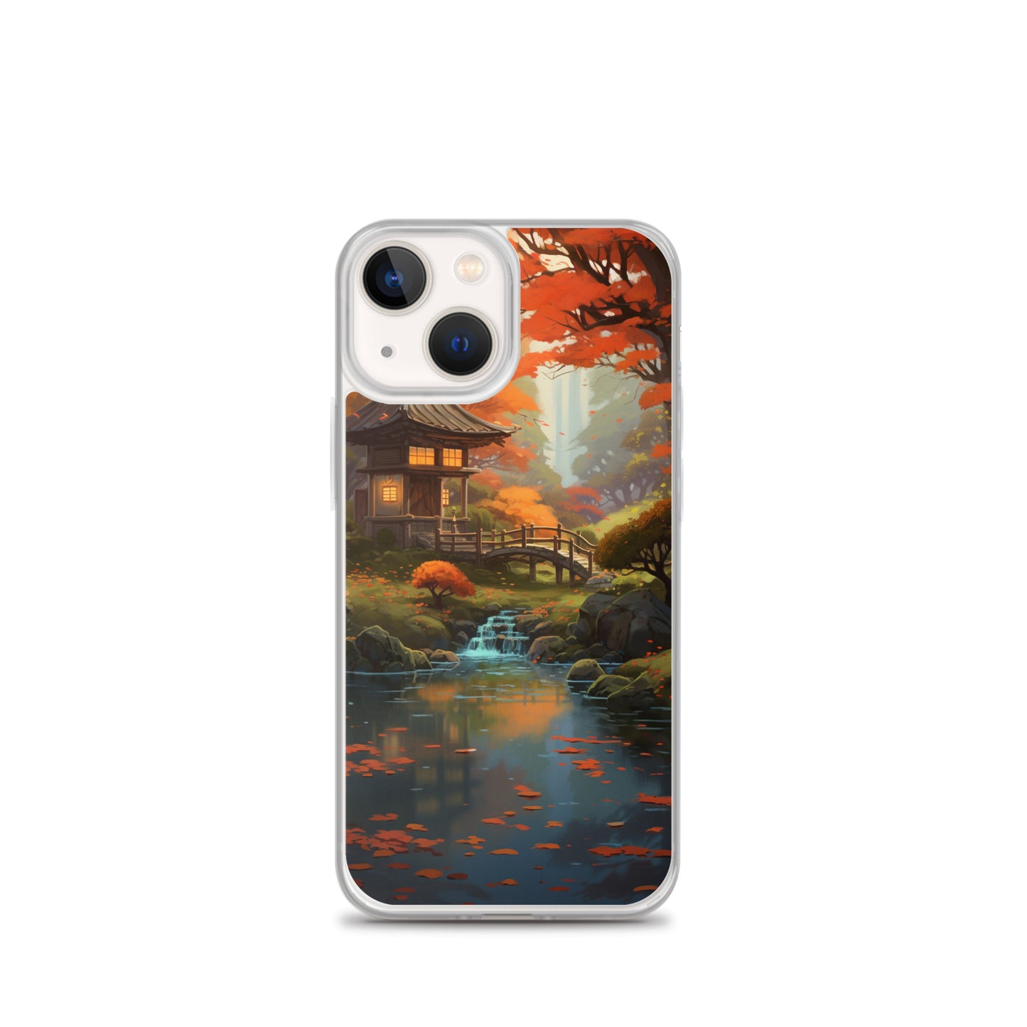 Japanese Garden in Autumn iPhone Case