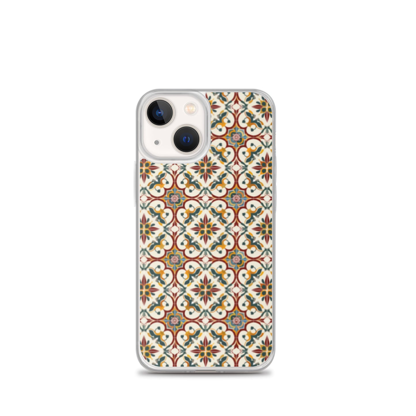 iPhone Case Classic Victorian Tile Red