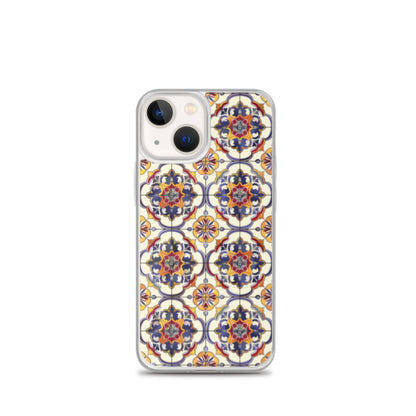 iPhone Case Classic Victorian Tile Blue