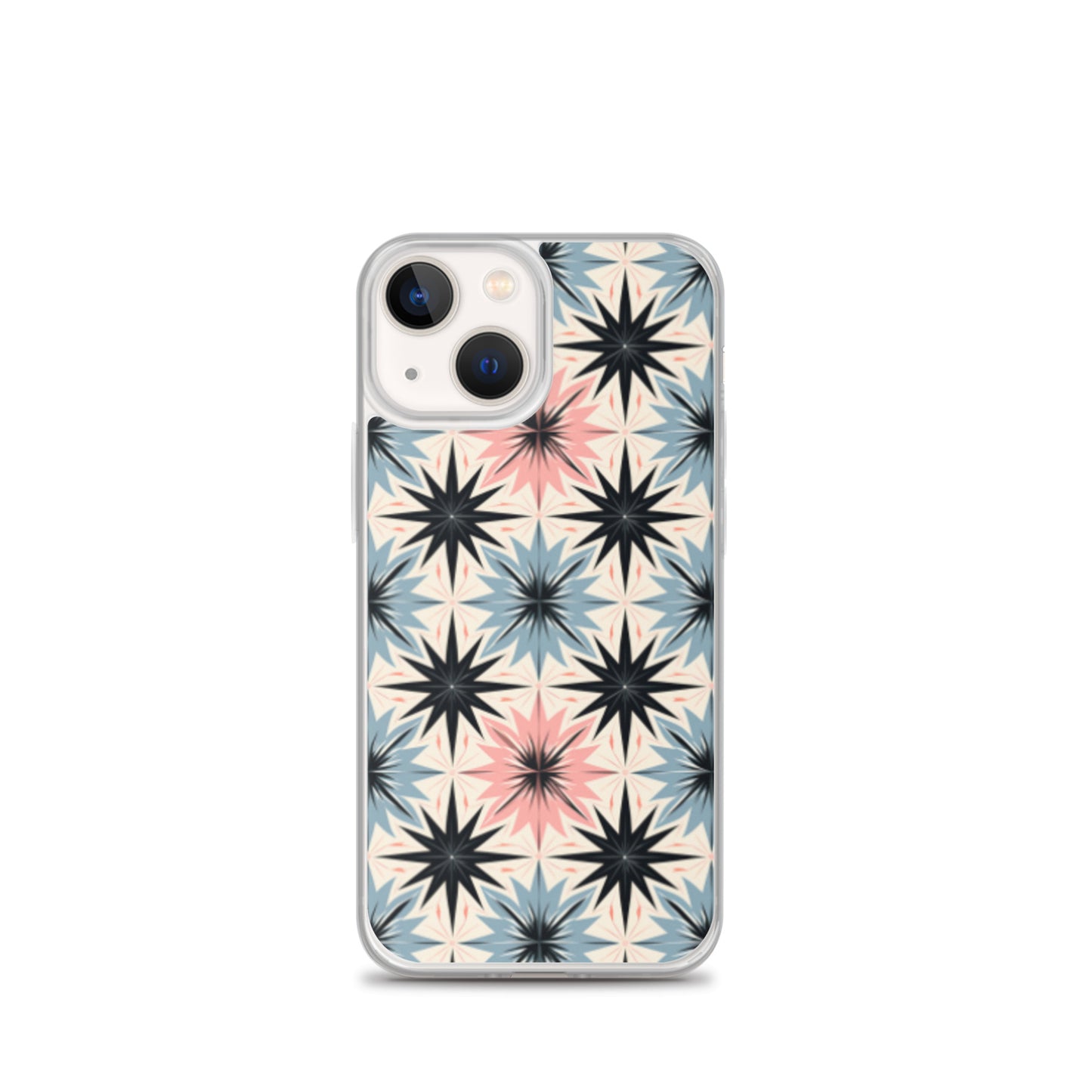 iPhone Case Pink and Blue Pastel Retro Stars
