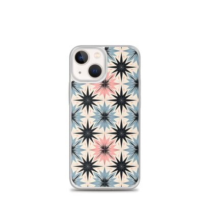 iPhone Case Pink and Blue Pastel Retro Stars