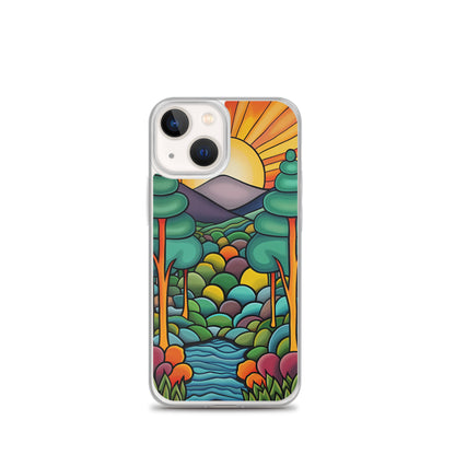 iPhone Case Arkley Sunrise over Mountains and Forest