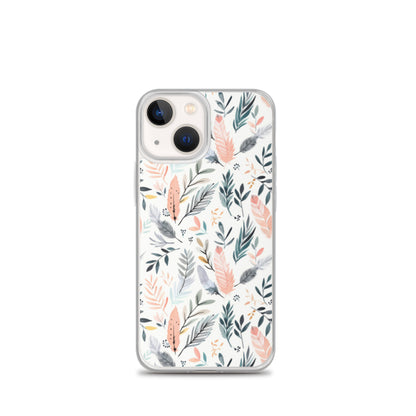 iPhone Case Pastel Feathers & Plants