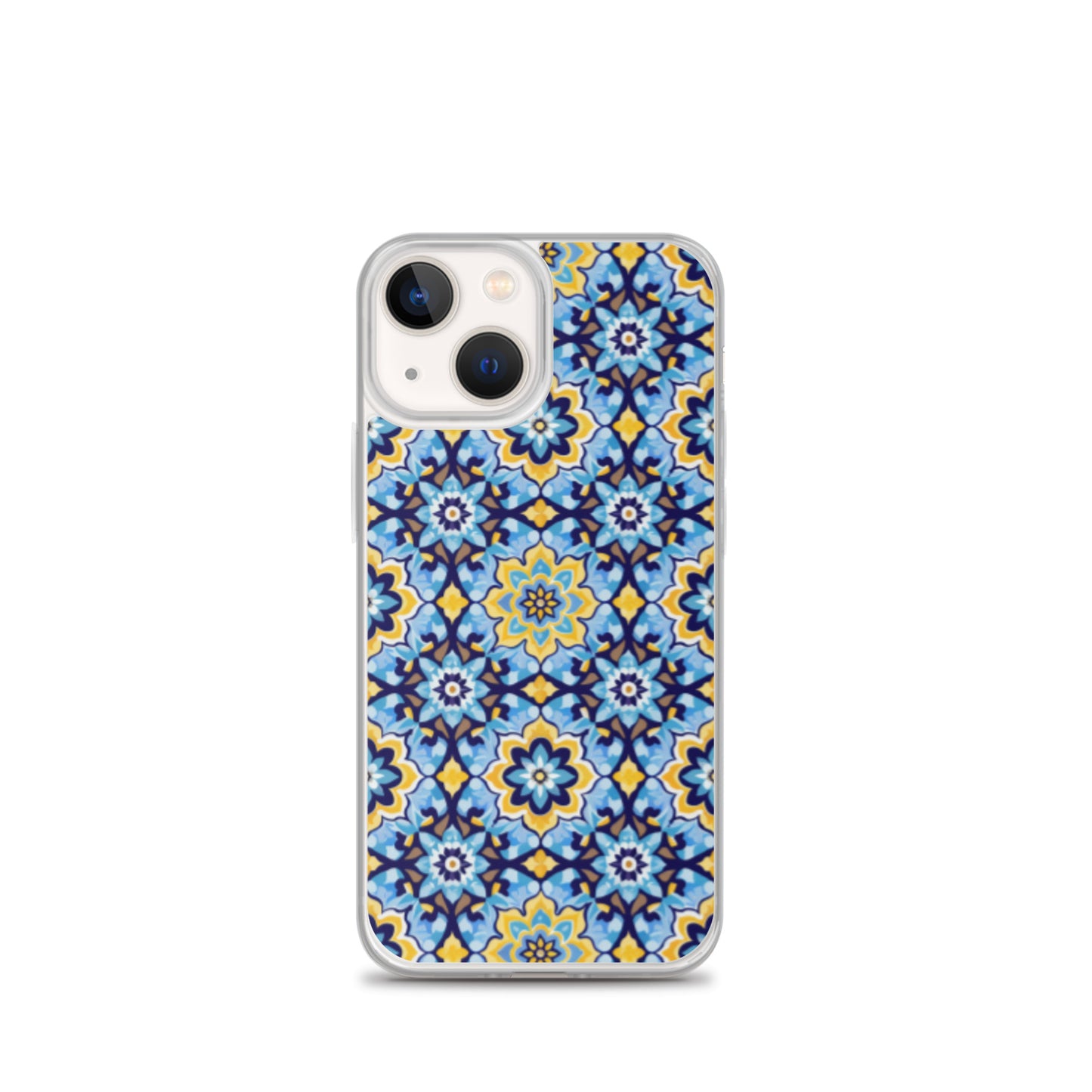 iPhone Case Kashi Tiles Yellow & Light Blue