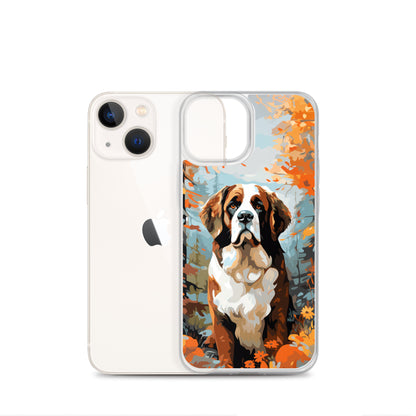 iPhone Case Painted St. Bernard