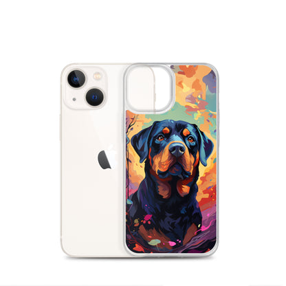iPhone Case Painted Rottweiler