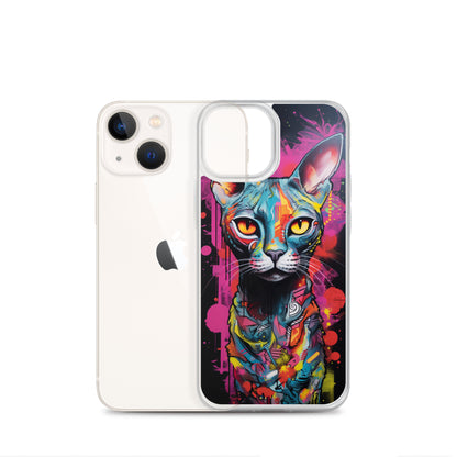Graffiti Sphynx Cat #2 iPhone Case