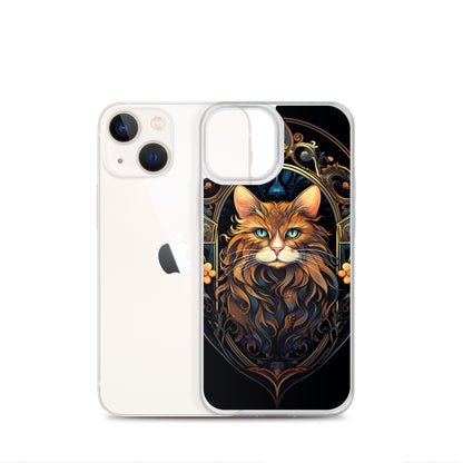 Art Nouveau Cat #3 iPhone Case
