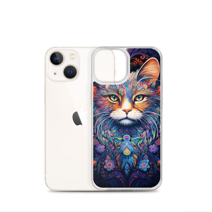 Psychedelic Cat #2 iPhone Case