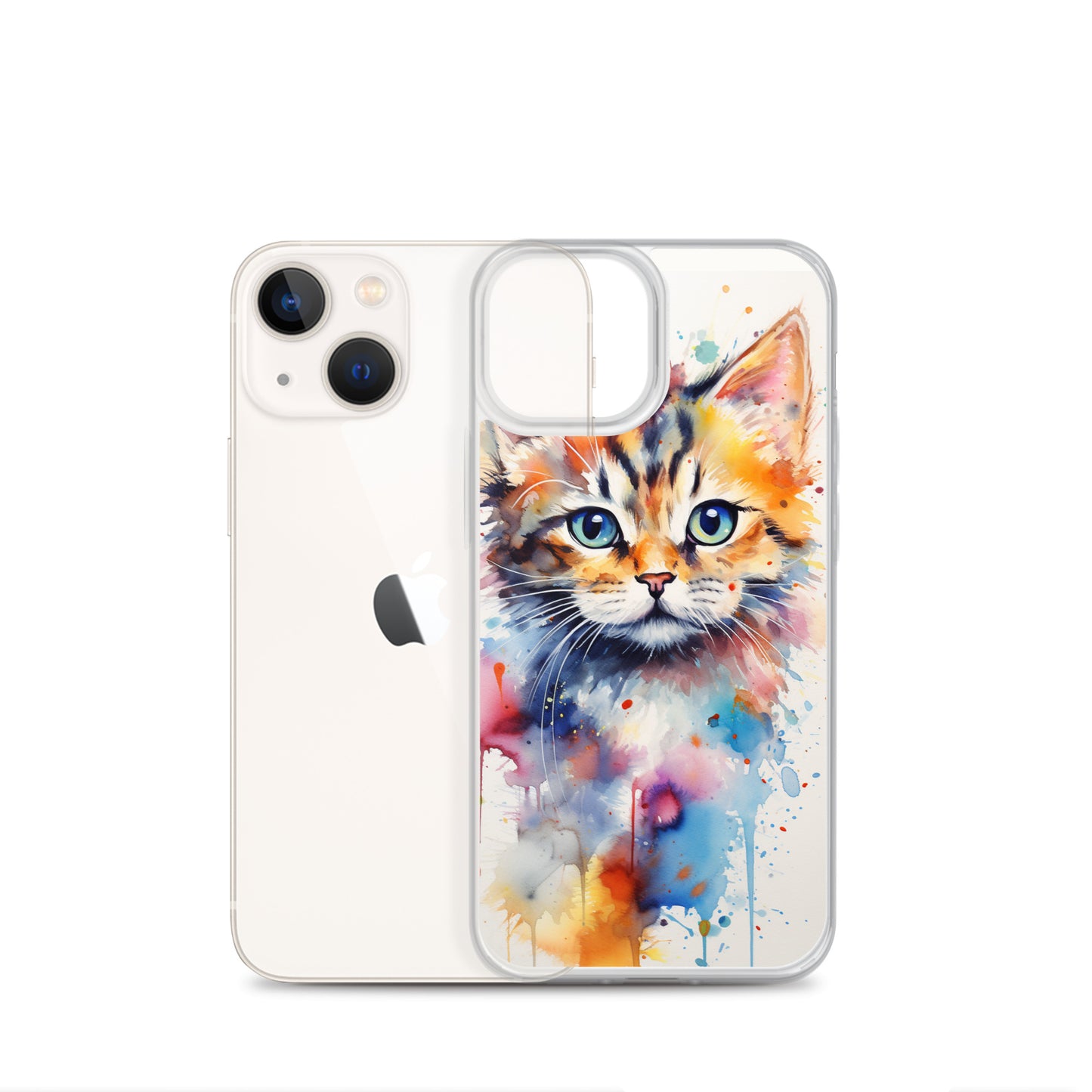 Watercolor Kitty Cat iPhone Case