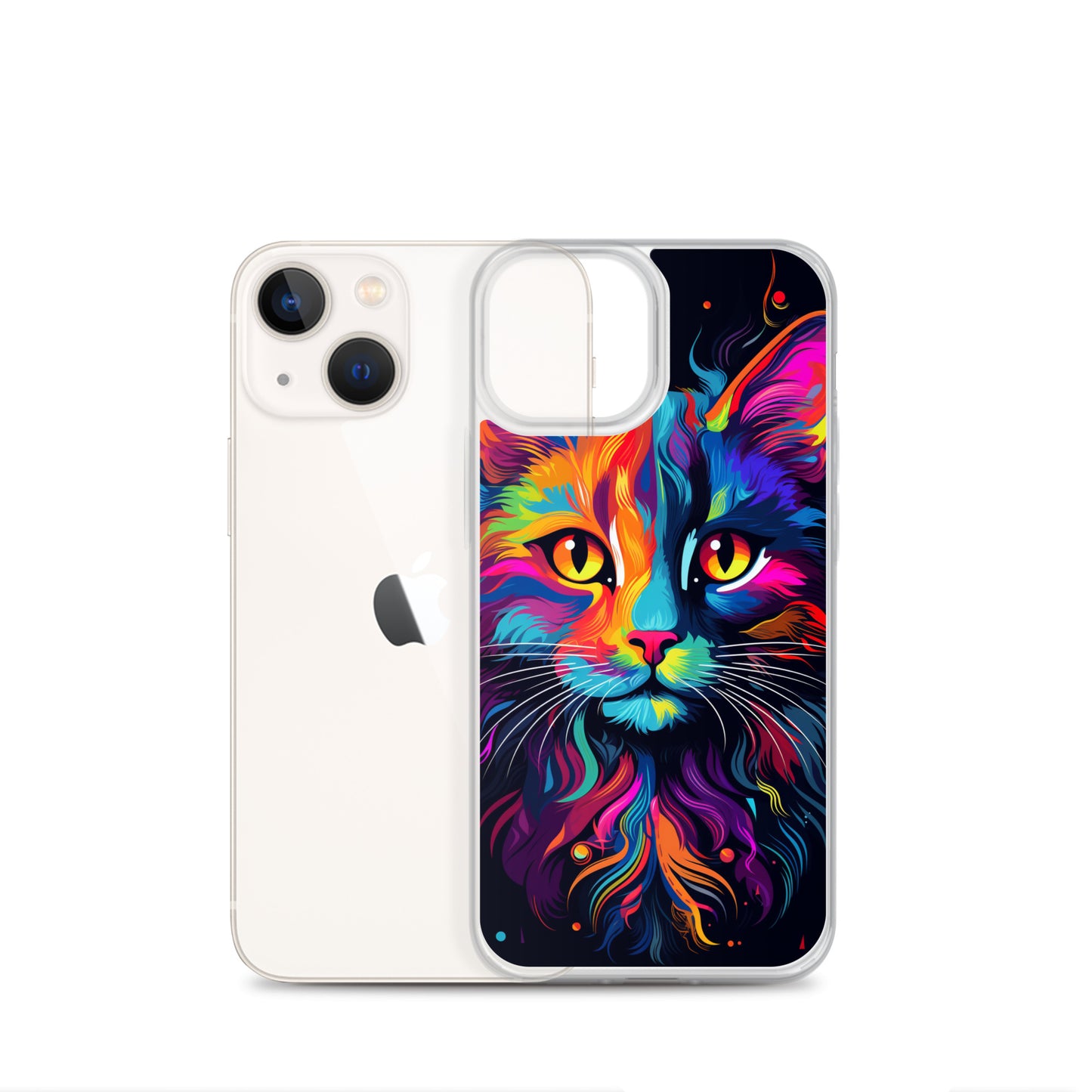 Day Glo Cat iPhone Case