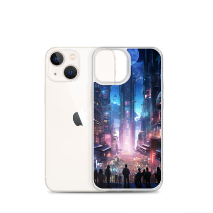 Cyberpunk Cityscape iPhone Case