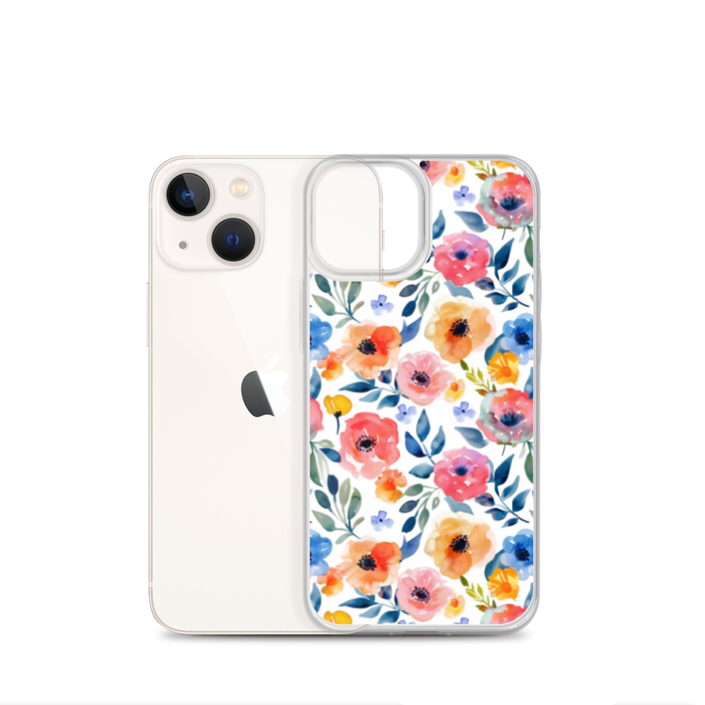 iPhone Case Colorful Watercolor Floral Pattern