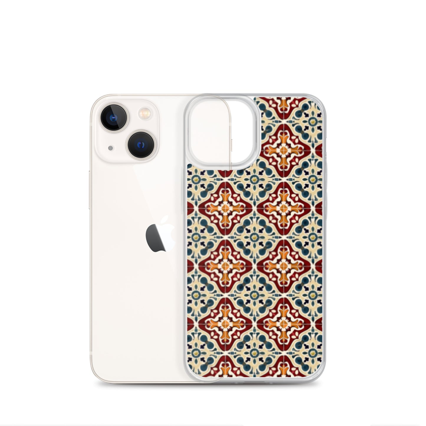 iPhone Case Classic Encaustic Tile Red