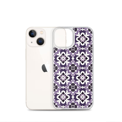iPhone Case Purple Moroccan Style Tile