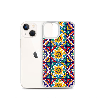 iPhone Case Talavera Tiles Red and Yellow