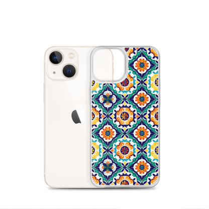 iPhone Case Talavera Tiles Green and Blue