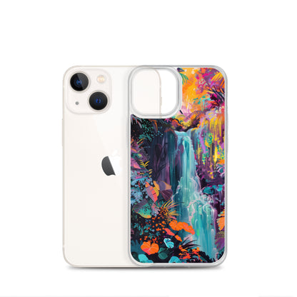 iPhone Case Vibrant Tropical Jungle Waterfall