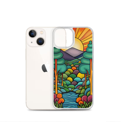 iPhone Case Arkley Sunrise over Mountains and Forest