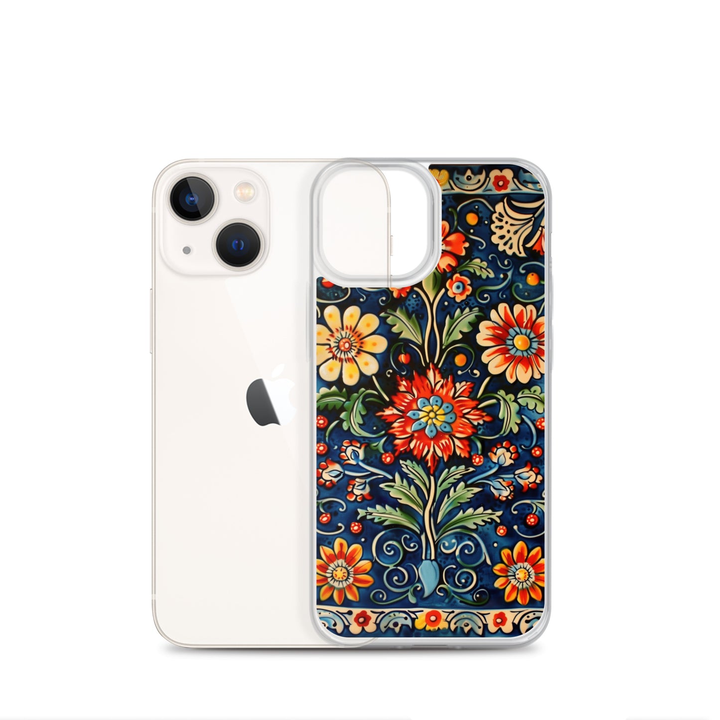 iPhone Case Colorful Flowers Boleslawiec Pottery Tile