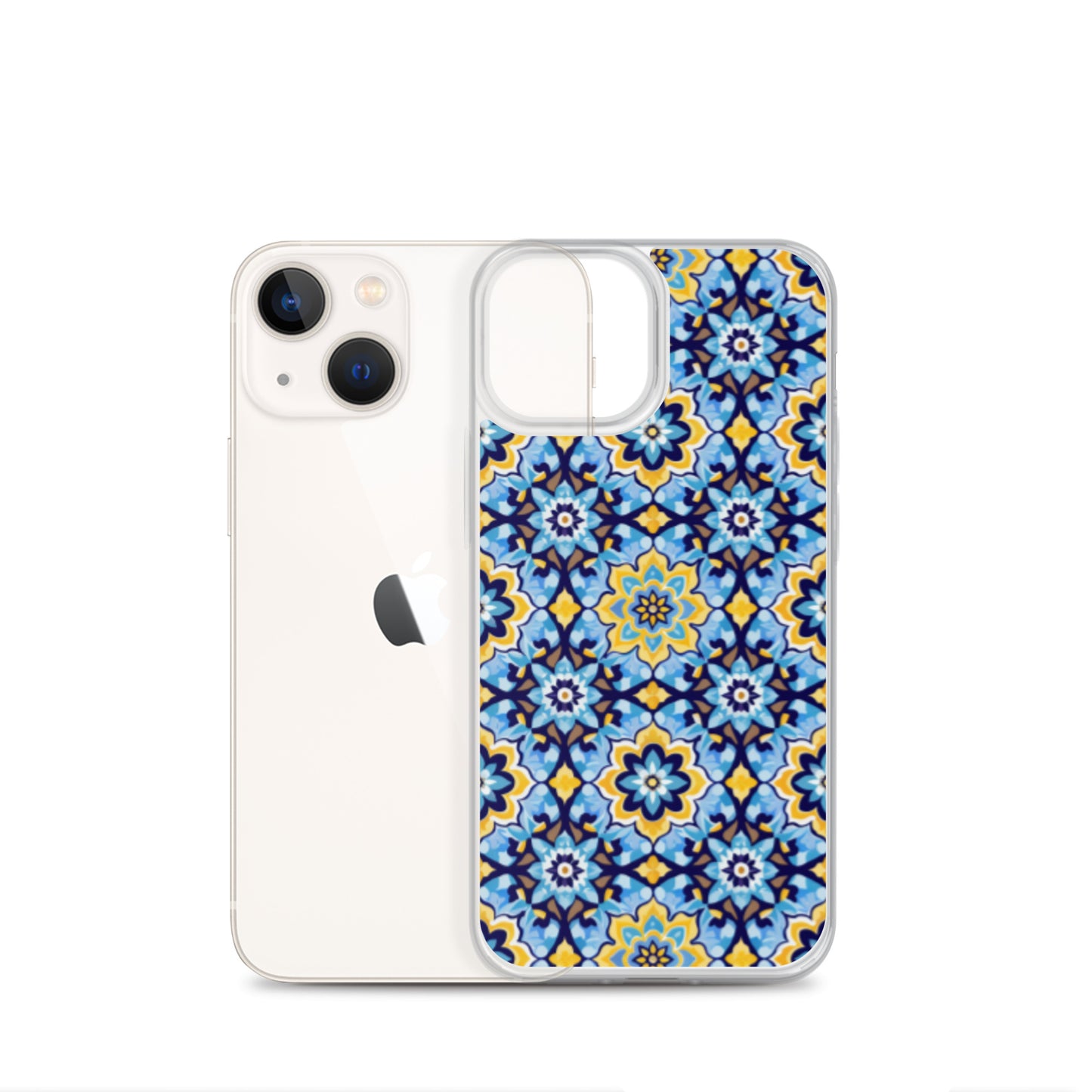 iPhone Case Kashi Tiles Yellow & Light Blue