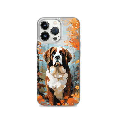iPhone Case Painted St. Bernard