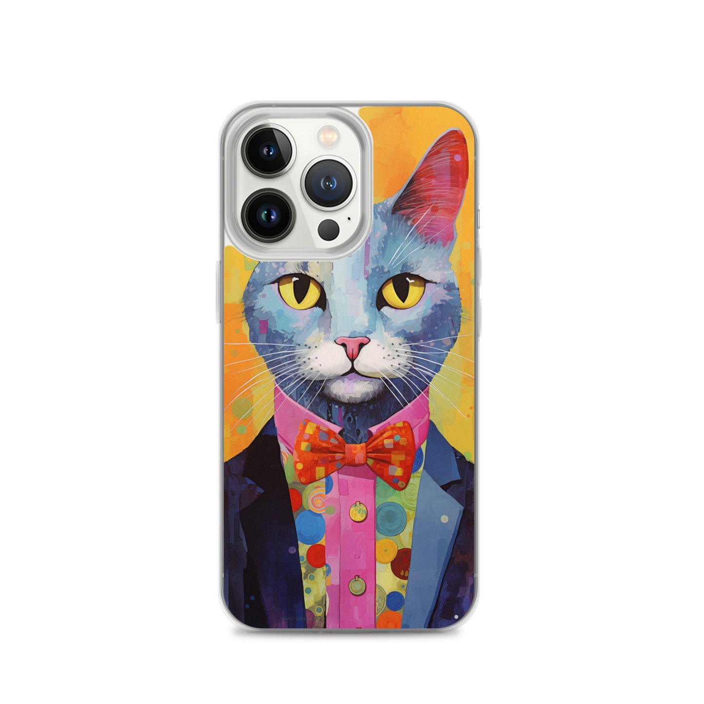 Fancy Colorful Kitty Cat iPhone Case