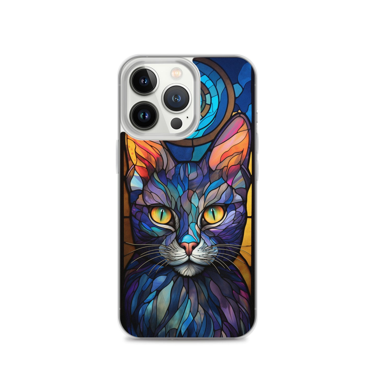 Stained Glass Cat iPhone Case