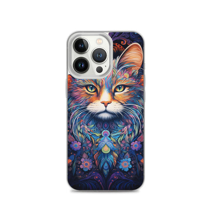 Psychedelic Cat #2 iPhone Case