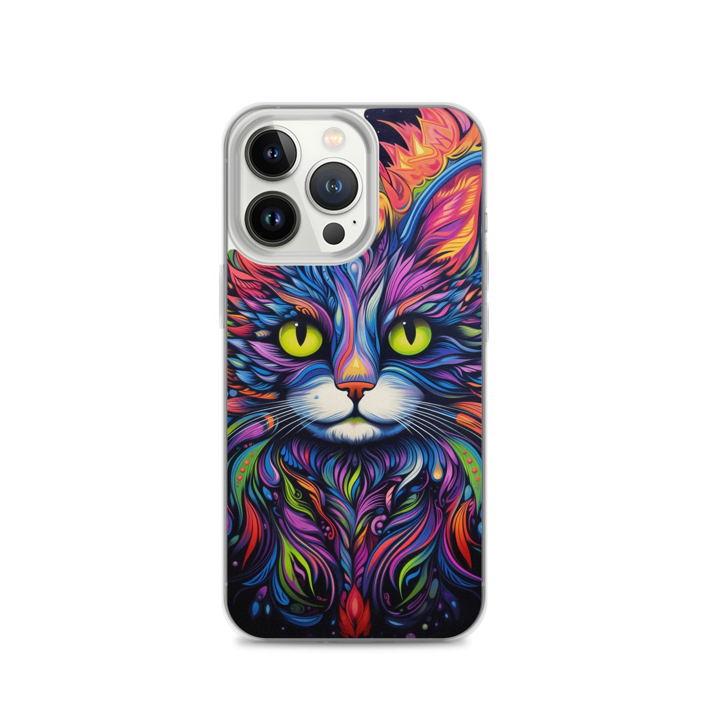 Psychedelic Cat iPhone Case