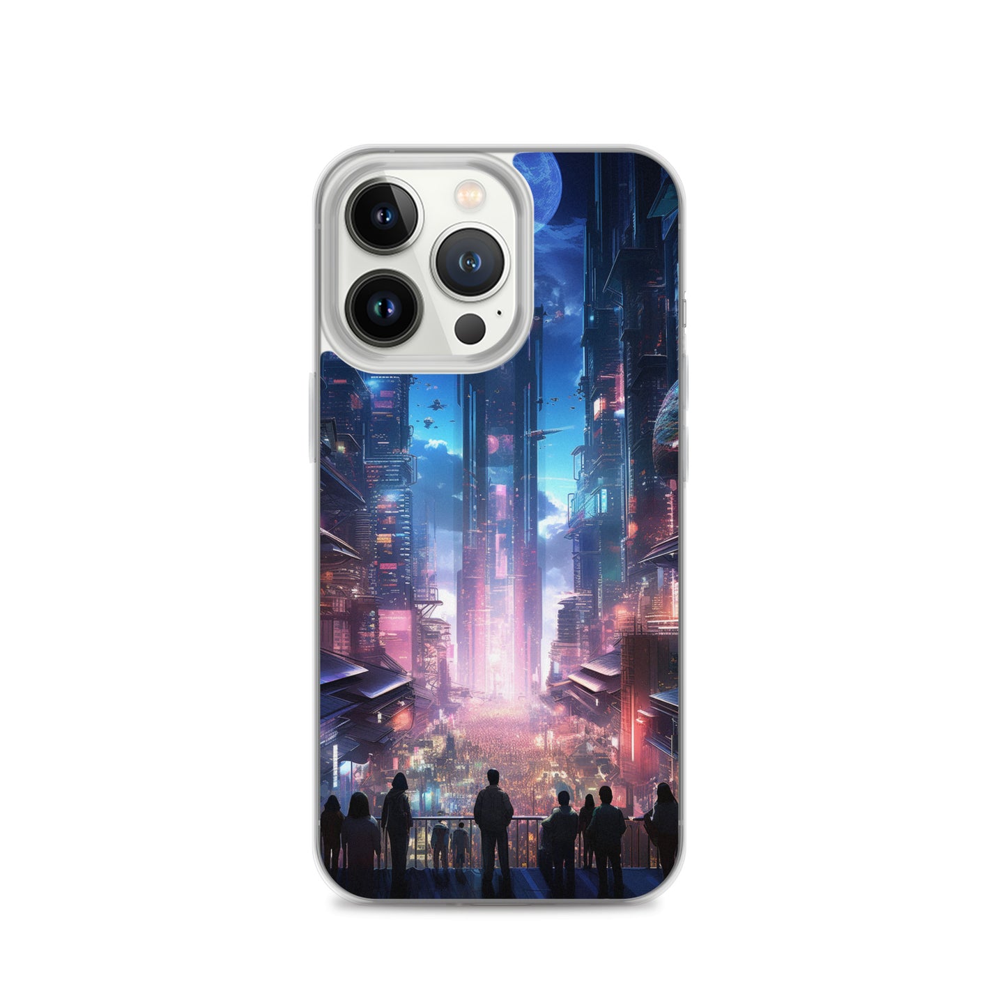 Cyberpunk Cityscape iPhone Case