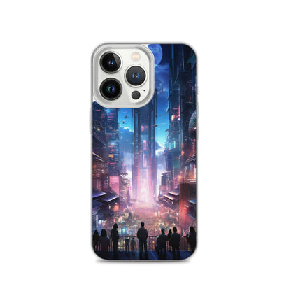 Cyberpunk Cityscape iPhone Case