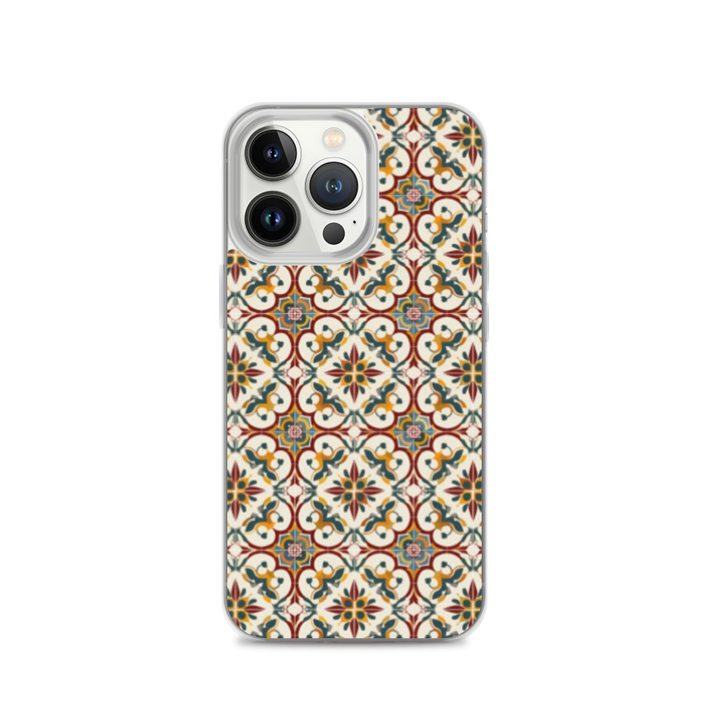 iPhone Case Classic Victorian Tile Red
