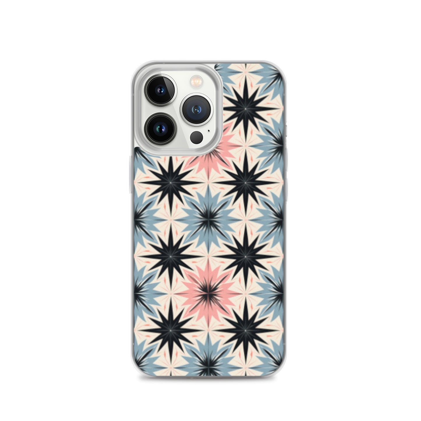 iPhone Case Pink and Blue Pastel Retro Stars