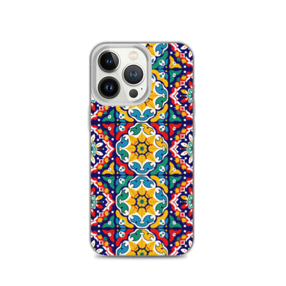iPhone Case Talavera Tiles Red and Yellow