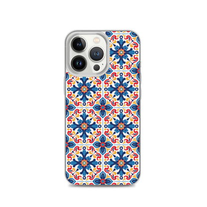 iPhone Case Talavera Tiles Blue and Red