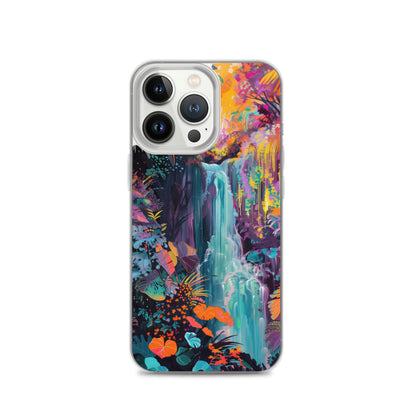 iPhone Case Vibrant Tropical Jungle Waterfall