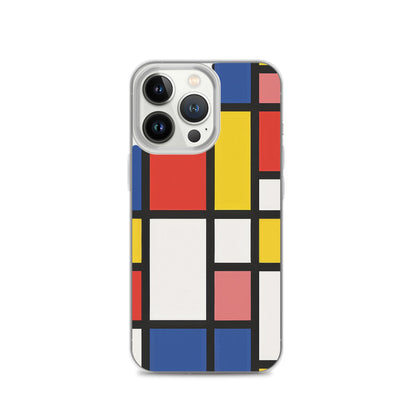 iPhone Case Colorful De Stijl