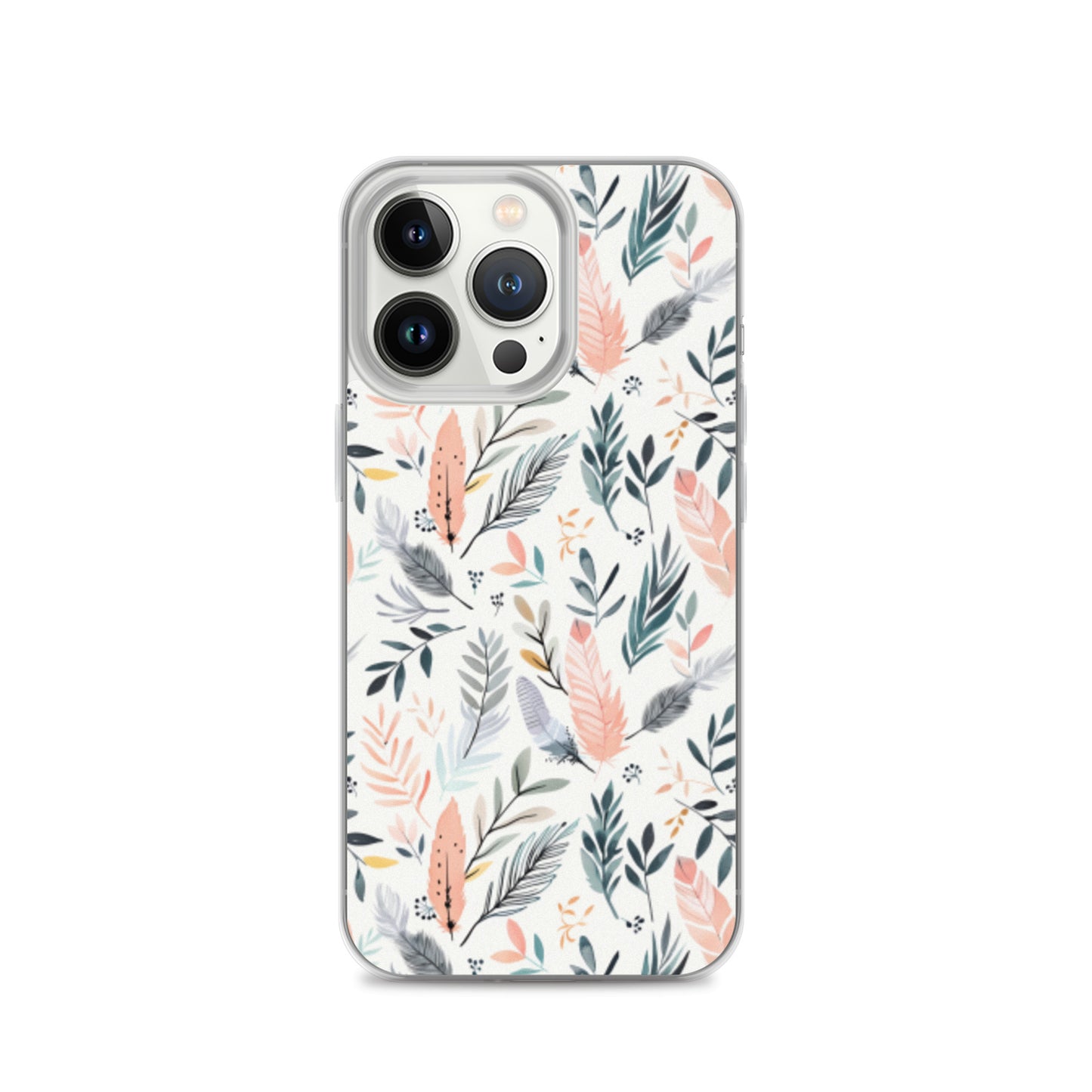iPhone Case Pastel Feathers & Plants
