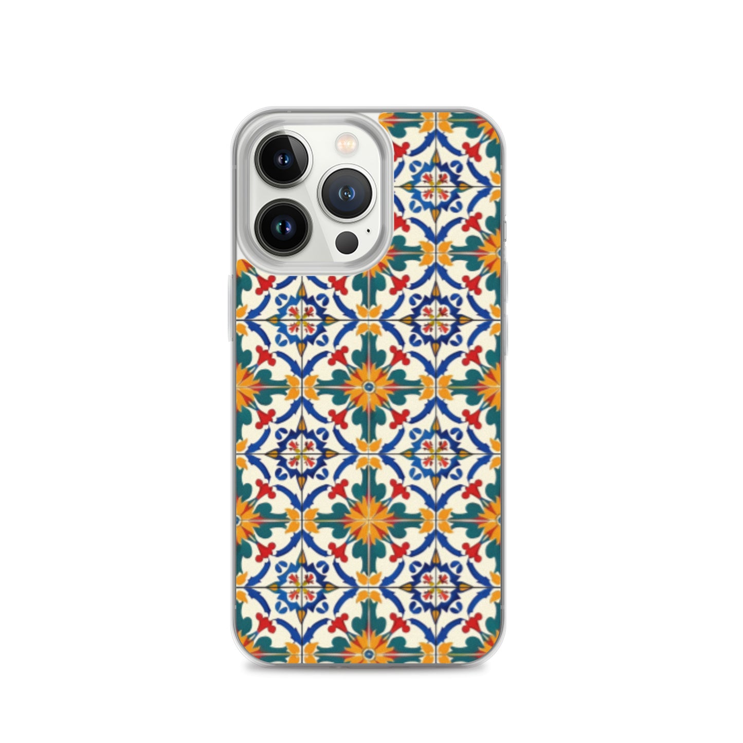 iPhone Case Colorful Yellow & Green Mediterranean Tiles